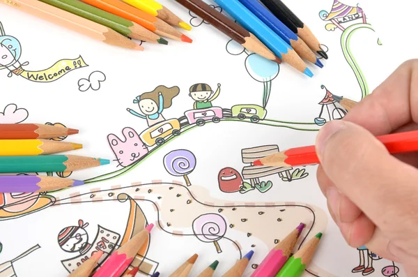Children's drawing — Stock Photo, Image