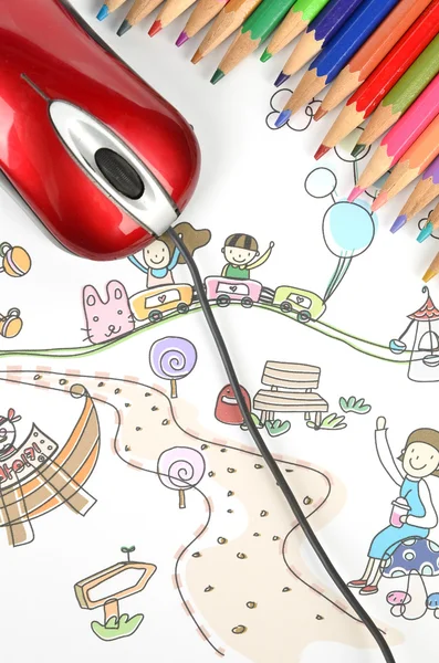 Children's drawing — Stock Photo, Image