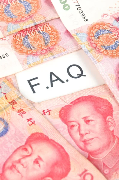 Chińska waluta — Zdjęcie stockowe