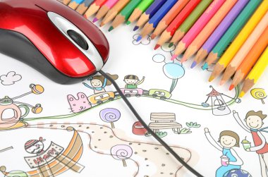 Children's drawing clipart