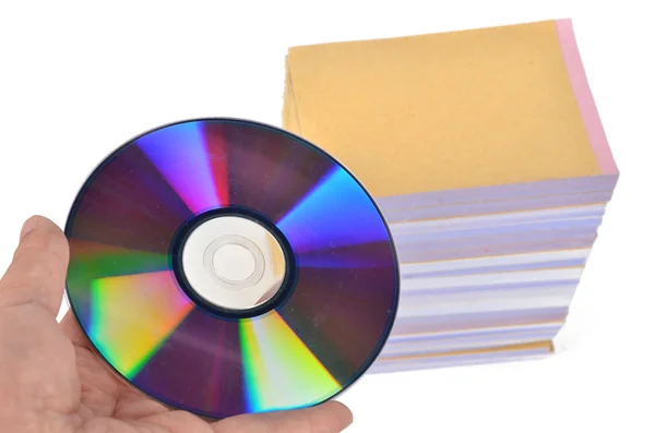 DVD and documents — Stock Photo, Image