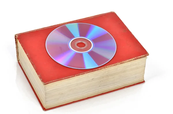 DVD och bok — Stockfoto