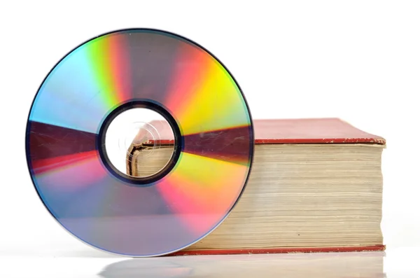 DVD en boek — Stockfoto