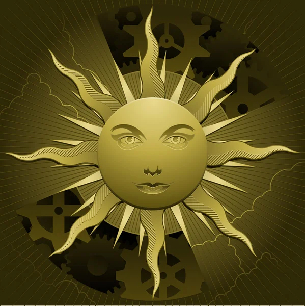 Nebeské slunce — Stockový vektor