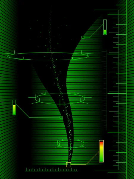Escáner Tornado — Vector de stock