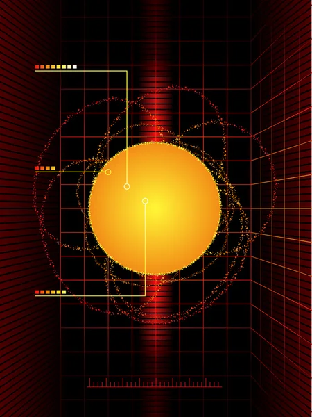 Сонячна сканування — стоковий вектор