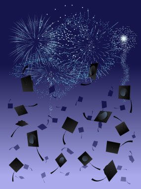 Daps and fireworks clipart
