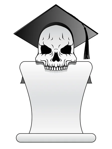 stock vector Death grad scroll