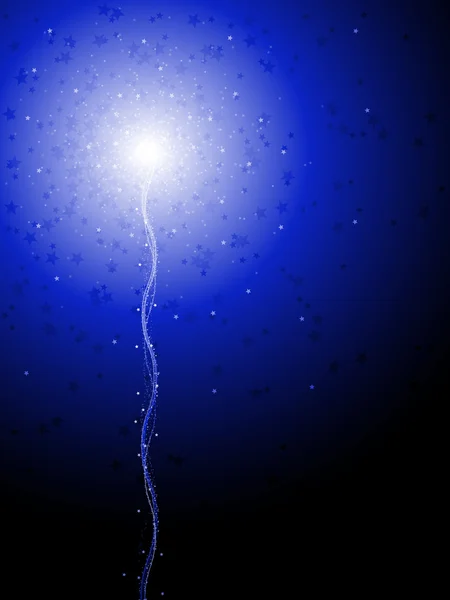 青い星花火 — ストックベクタ