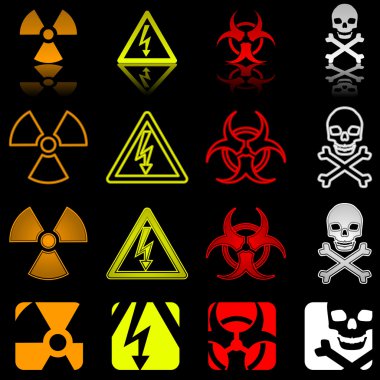 Danger symbols clipart