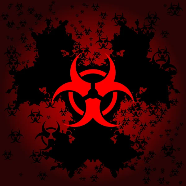 Biohazard-Hintergrund — Stockvektor