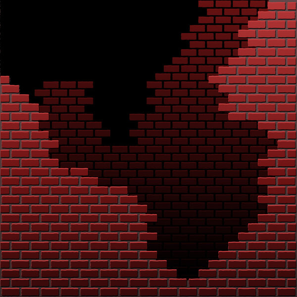 Crumbling brick walls