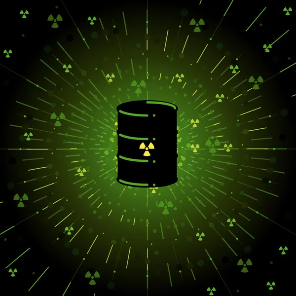 Residuos nucleares — Vector de stock