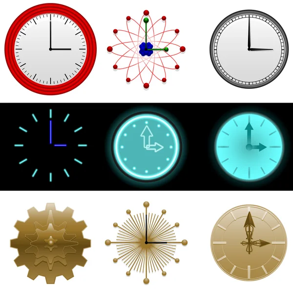 stock vector Clock set