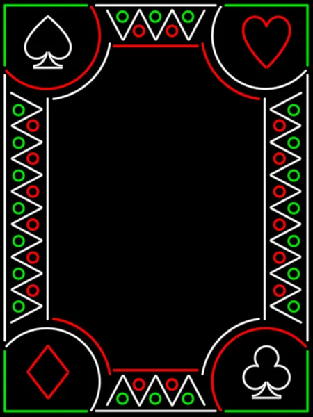 Cadre de carte à jouer — Image vectorielle