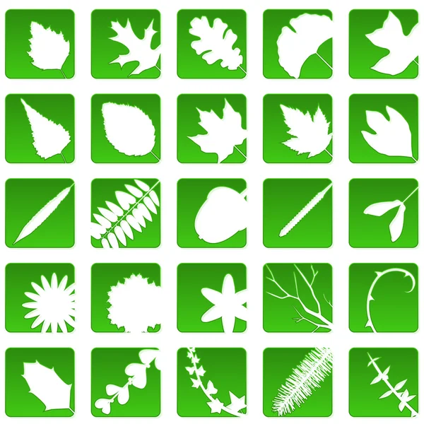 Plant pictogrammen — Stockvector