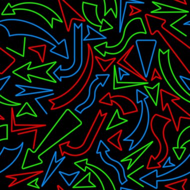 Neon arrows clipart