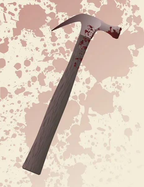 血腥的锤子 — 图库矢量图片