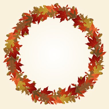 Autumn wreath clipart