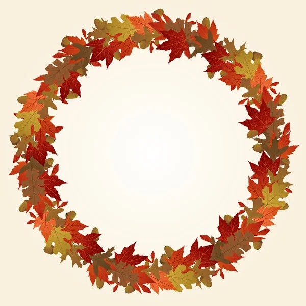 Corona de otoño — Archivo Imágenes Vectoriales