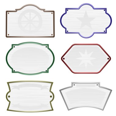 Sign frames clipart