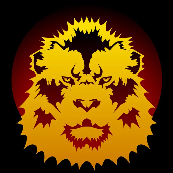 Lion graphique — Image vectorielle