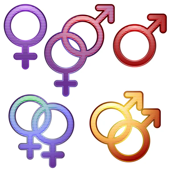 Гендерные символы — стоковый вектор