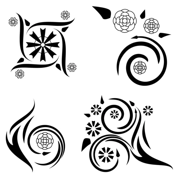 Motifs tourbillonnants — Image vectorielle