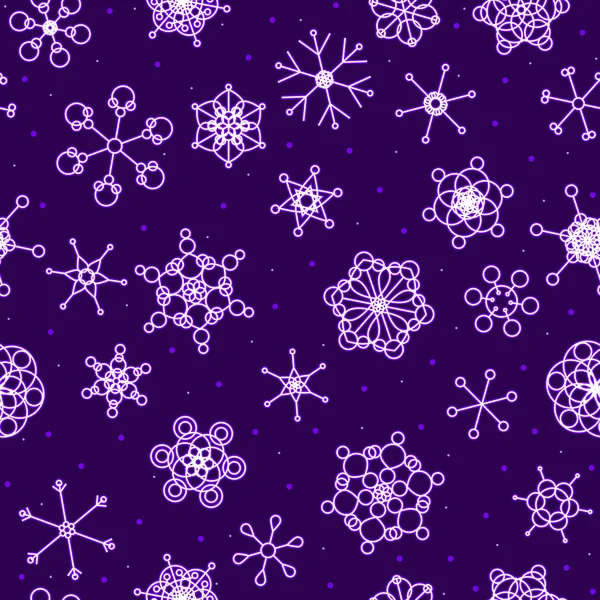 Fond de neige néon sans couture — Image vectorielle
