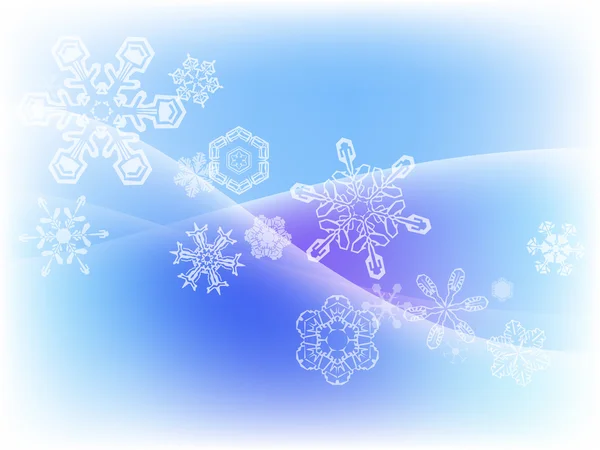 Akvarell vinter — Stock vektor