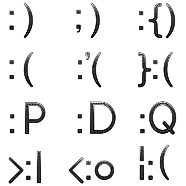 Conjunto de emoticones — Vector de stock