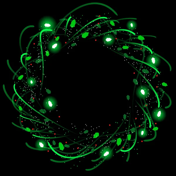 Swirly Χριστούγεννα δέντρο — Διανυσματικό Αρχείο