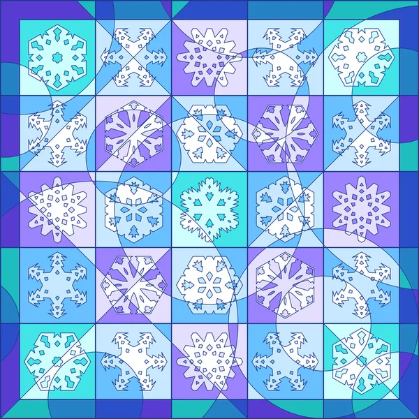 Courtepointe d'hiver — Image vectorielle
