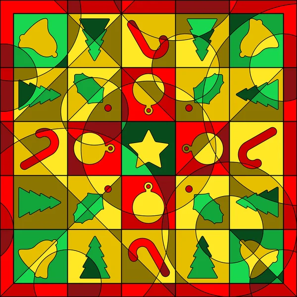 Christmas quilt — Stock vektor