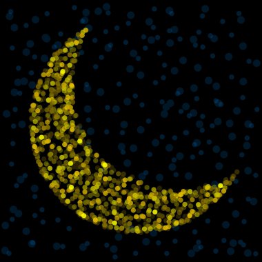 Light crescent clipart