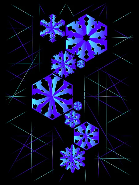 Snow pattern background — Stock Vector