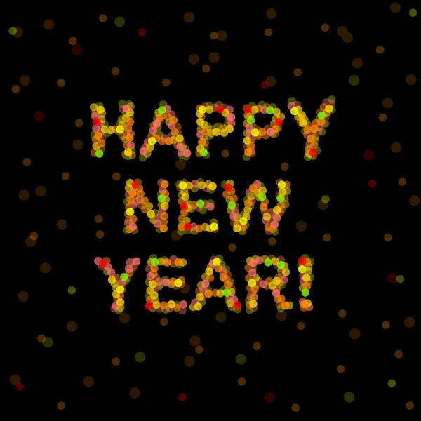 Αόριστες Ευτυχισμένο το νέο έτος — Διανυσματικό Αρχείο