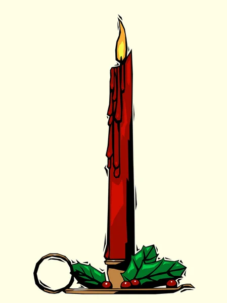 圣诞蜡烛 — 图库矢量图片