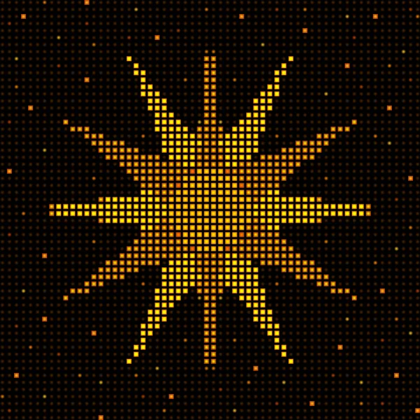 Grid sun — Stock Vector