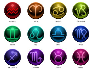 Zodiac icons clipart