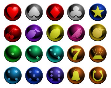 Shiny Gambling icons clipart