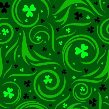 Dikişsiz shamrock arka plan