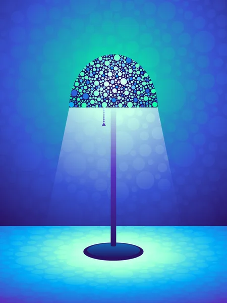 Fond de lampe rétro — Image vectorielle