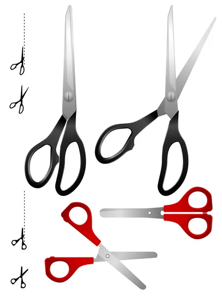 stock vector Scissor set