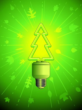 Green lightbulb clipart