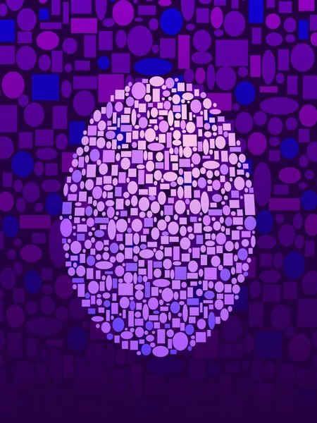 Œuf de Pâques rétro — Image vectorielle