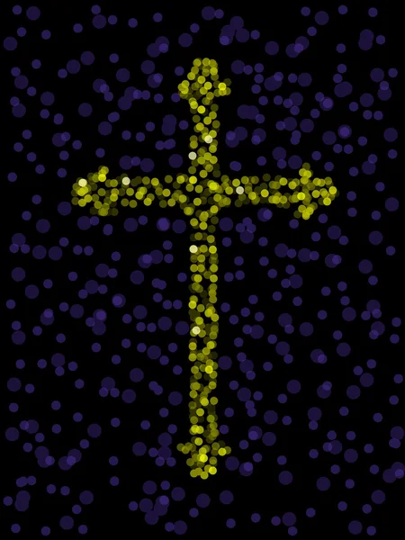 Croix légère — Image vectorielle