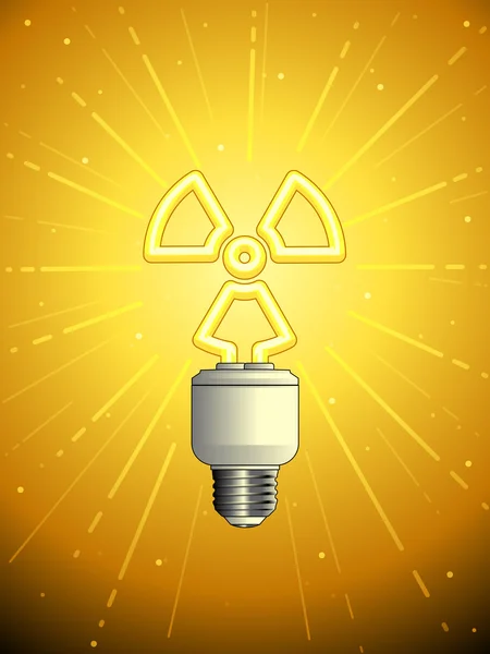 Ядерний лампочка — стоковий вектор