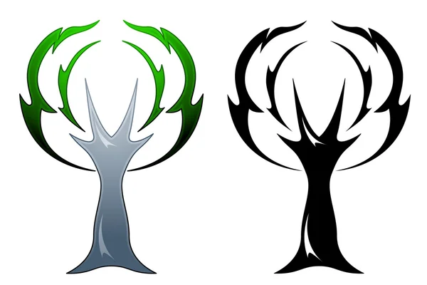 Tatouage arbre — Image vectorielle