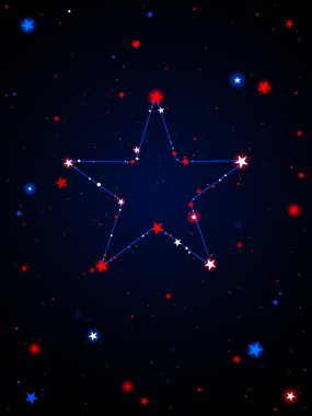 Constellation of stars vector